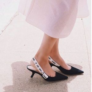 J’adore Fabric Sling-back Pumps